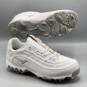 Mizuno Softball Cleats Women's 7 White Metal 9-Spike Swift 8 11GM236001 NEW